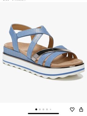 Vionic  Kellyn Women's Wedge Flatform Sandal Vallarta Blue - 8 Medium